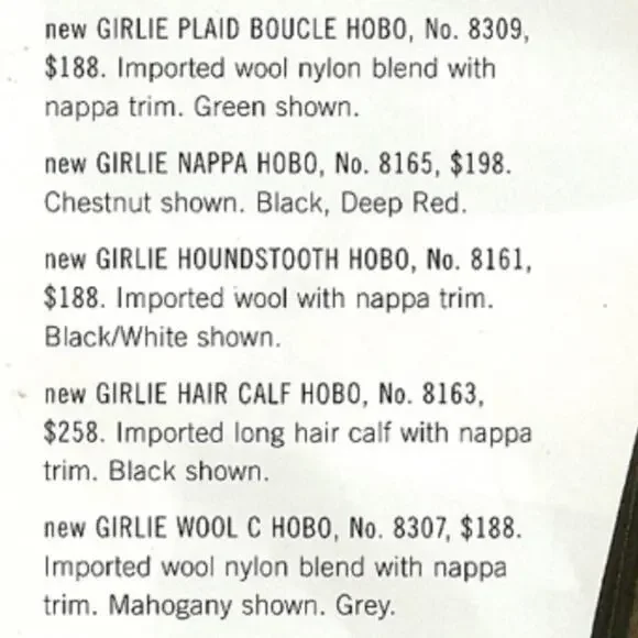 Vintage Coach Girlie Plaid Boucle Hobo -  E1K-8309 - Picture 14 of 15